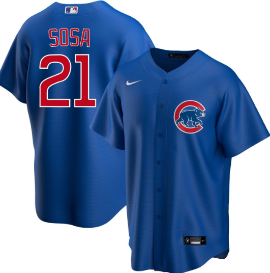Men's Chicago Cubs Blank #21 Sammy Sosa Blue Cool Base Stitched Jersey Men's Chicago Cubs Blank #21 Sammy Sosa Blue Cool Base Stitched Jersey